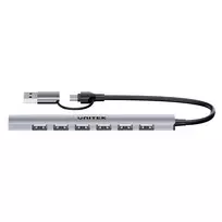 UNITEK HUB USB-A/C 7IN1USB-A PORTS 5GBPS
