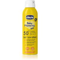 Chicco Baby Moments Sun apsauginis purškiklis vaikams 0 m+ 150 ml