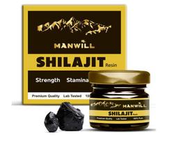 Manwill Shilajit/Shilajeet derva 20 g grynas ir natūralus, padidina našumą, ištvermę ir ištvermę vyrams ir moterims