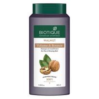Biotique Bio Graikinių riešutų apimties ir elastingumo šampūnas ir kondicionierius | Apimties suteikiantis šampūnas ploniems plaukams | 100% botaniniai ekstraktai | 340 ml