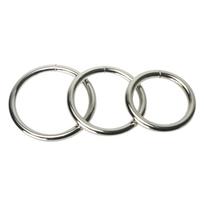 XR Brands Trine Steel Ring Collection - Stainless Steel, 3 Sizes Set