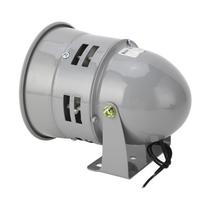 Pramoninis signalizacijos garsinis signalas, varikliu varomas sirena, 120 dB, 40 W, pilkojo ketaus korpusas, gaisro signalas, elektroninis komponentas