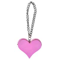 130DB Heart Shape Personal Security Alarm Keychain  (Pink)