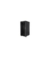 Lanberg | Rack cabinet 19" free-standing 27U/600x800 (flat pack) with glass door, LCD | FF01-6827-12BL | Black