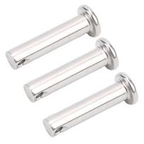 50Pcs Round Clevis Pins Flat Head 304 Stainless Steel Locating Linear Moving Parts M6x25mm