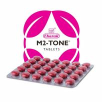 Charak Pharma M2Tone Tabletės Moterų Sveikatai & Menstruacinei Sveikatai | Hormoninės Imbalanso Vaistas - 30 Tablečių