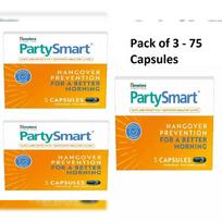 Himalaya PartySmart | Pagirių prevencija geresniam rytui| Palaiko kepenis | 25 kapsulės X 3 pakuotės