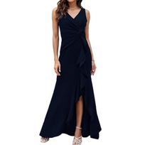 Ilgos vakarinės suknelės moterims, oficialios suknelės moterims, vakarėlio suknelės, elegantiškos V formos iškirptės, elegantiškos vestuvinės suknelės su blizgučiais XXXL juoda