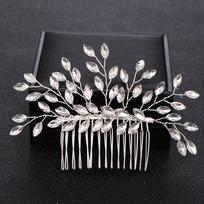 Wedding Rhinestone Hair Comb Bride Head Ornaments Wedding Hair Combs Hair Accessories Bridal Women's Crystal Jewelry Accessories
