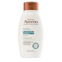 Aveeno Galvos odą raminantis rožių vandens ir ramunėlių mišinio šampūnas jautriai ir švelniai galvos odai, be sulfatų, dažiklių ar parabenų, 345 ml (4067312)
