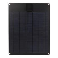 20 W 5 V 12 V saulės baterijos dvigubos išvesties monokristalinis energijos generatorius su plokštės akumuliatoriaus įkrovikliu juoda