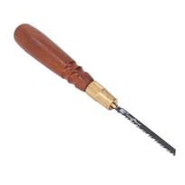 Wooden Saw Handle with 5PCS Replacement Sawblades Detachable Non Slip Handle for Woodworking and