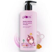 Plum Šampūnas su svogūnais ir biotinu nuo plaukų slinkimo | Visiems plaukų tipams | Mažina plaukų lūžinėjimą, gerina galvos odos sveikatą | 250 ml