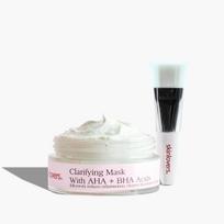 Skinlovers Šepetėlis + Giliai Valanti Kaukė Su AHA ir BHA Rūgštimis 50 ml