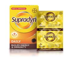 Supradyn kasdienio vartojimo multivitaminų tabletės su būtinu cinku, 12 vitaminų, 5 mikroelementais kasdieniam imunitetui ir energijai 15 tablečių Blisteriai