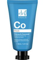 DR. BOTANICALS Drėkinanti veido kaukė su kakavos sviestu ir kokosų aliejumi, 30 ml