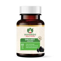 Maharishi Ayurveda Shilajeet Rasayana 500 MG | Natūralus ir grynas Shilajit jėgai, ištvermei ir ištvermei | 60 tablečių X 2 pakuotės