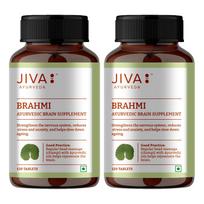 Jiva Brahmi tabletė 500mg | Proto gerovė Stiprina nervų sistemą - 120 tablečių (Pakuotėje 2 vnt)