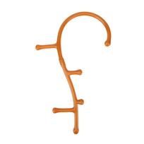 Nugaros ir kaklo masažuoklis, nuimamas, juosmens slankstelio taškų savimasažas, rankinis kabliukas, lazda orange