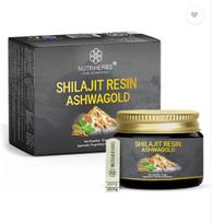 Nutriherbs Shilajit Derva Auksas su Ašvaganda (Ashwagold) stresui mažinti ir ištvermei 10g