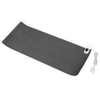 Heated Mouse Pad PU Leather Warm Desk Pad 31x13in Heating Gaming Mouse Pad for Office Dormitory pilka spalva
