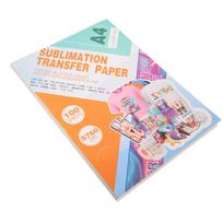 100 Sheets Heat Transfer Paper White Front Pink Back Smoothing Feeding Dye Sublimation Paper for white