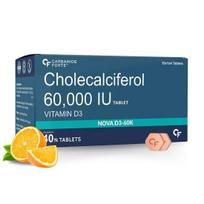 Karbamido Forte vitaminas D3 60000 TV kapsulės | Vitaminas D3 60k maisto papildas | Cholekalciferolis 60000 TV vitamino D3 papildas - 40 tablečių