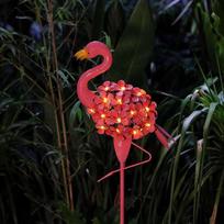 Flamingo Sodo kuoliukas Šviesos ornamentas Kiemo dekoracija Vejos lauke Takui
