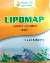 Maharishi ayurveda Lipomap 40 TABLEČIŲ cholesterolio mažinimui