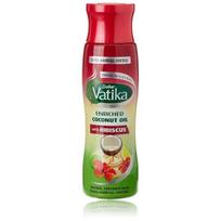 Dabur Vatika Enriched Coconut Hair Oil with Hibiscus - 300ml | For Thicker, Stronger Hair | Extra Hairfall Control | Keeps Hair Nourished & Beautiful beige