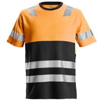 Marškinėliai 2534 AllroundWork Hi-VisSNICKERS WORKWEAR, klasė 1 oranžinė