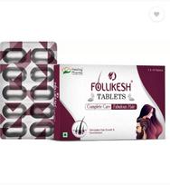 Follikesh Biotin tabletės plaukų slinkimo kontrolei ir augimui moterims ir vyrams  (20 tablečių)
