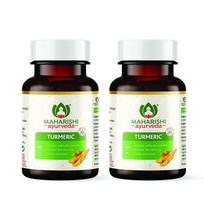 Maharishi Ayurveda 100% OrganicTurmeric Capsules 500 MG | Pack of 2 X 60 Capsules
