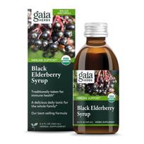Gaia Herbs - Juoduogio šeivamedžio sirupas 5,4 oz [Sveikata ir grožis]