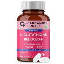 Carbamide Forte Japoniškas Redukuotas L-Glutationo Tabletės 500mg | Glutationas su Hialurono Rūgštimi, Vitaminu E, Likopenu ir Biotinu – Po 30 Vegetarinių Tablečių