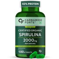 Carbamide Forte 100% ekologiškos spirulinos tabletės 2000 mg vienoje porcijoje - Ekologiškos spirulinos miltelių tabletės | Palaiko energiją, imunitetą ir detoksikaciją