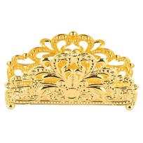 Desk Napkin Holder Gold Iron Art Standing Napkin Organizer Stand for Hotel Restaurant Home Dining