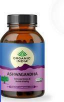 Organic India Ašvaganda Veg 180 kapsulių NEMOKAMAS PRISTATYMAS VISAME PASAULYJE