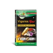 Zandu Vigorex MAX, 20 kapsulių, praturtintas Shilajit, auksu, šafranu, perlais ir Ašvaganda intensyvumui ir energijai
