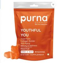 Purna Gummies Superfruits Collagen Mixed Fruit Flavor Gummies For Hair and Skin  (30 Gummies)