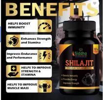 Siddha gydymas Shilajit kapsulė ištvermei Pakuotė 2( 30 kapsulių X 2 )