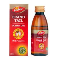 Dabur Erand Tail Pure Cold Pressed Castor Oil Provides Effective Relief From Constipation - 100 Ml X Pack of 2