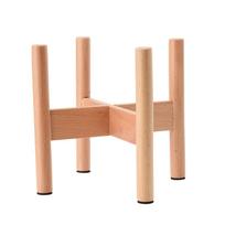 Augalų stovas Medinis 20cm Aukštis 18cm Vidinis skersmuo Grindų gėlių vazono laikiklis