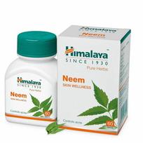 2 pakuotės X Himalaya Wellness Pure Herbs Neem Odos sveikatai 60 tablečių