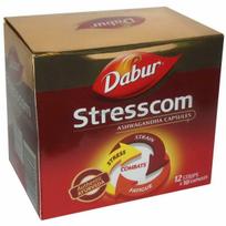 DABUR Stresscom Ashwagandha(12 juostelių X 10 =120 kapsulių) NEMOKAMAS PRISTATYMAS