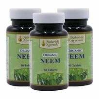 3 vnt. pakuotė X Maharishi Ayurveda ekologiško neem 60 tablečių pakuotė kiekvienoje