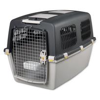 Pilkos spalvos vežimėlis augintiniams visi augintiniai 92x64 cm Trixie Gulliver 6 M-L – Plaček Pet Products