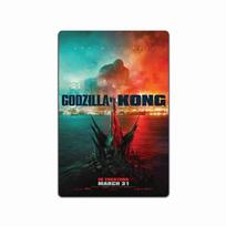 Godzilla VS KING KONG - Classic Movie Poster Aluminum Tin Sign 8x12 inch