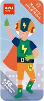 Magnetų žaidimas APLI MIX&MATCH SUPERHEROS