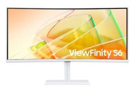 Samsung ViewFinity S6 S65TC S34C650TAU 100Hz LED monitorius su garsiakalbiais ir VA bei AMD FreeSync technologijomis | 34 colių | 3440x1440, 21:9 | Reakcijos laikas: 5ms (GtG) | Jungtys: HDMI, DisplayPort, Thunderbolt 4, 3.5mm | Tilt, height-adjustable, swivel, VESA, Kensington Security Slot